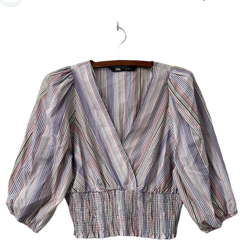Zara Colorful Striped Blouse